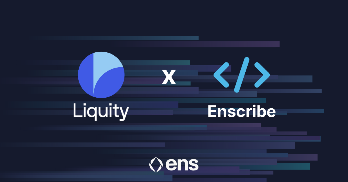 Liquity x Enscribe logos
